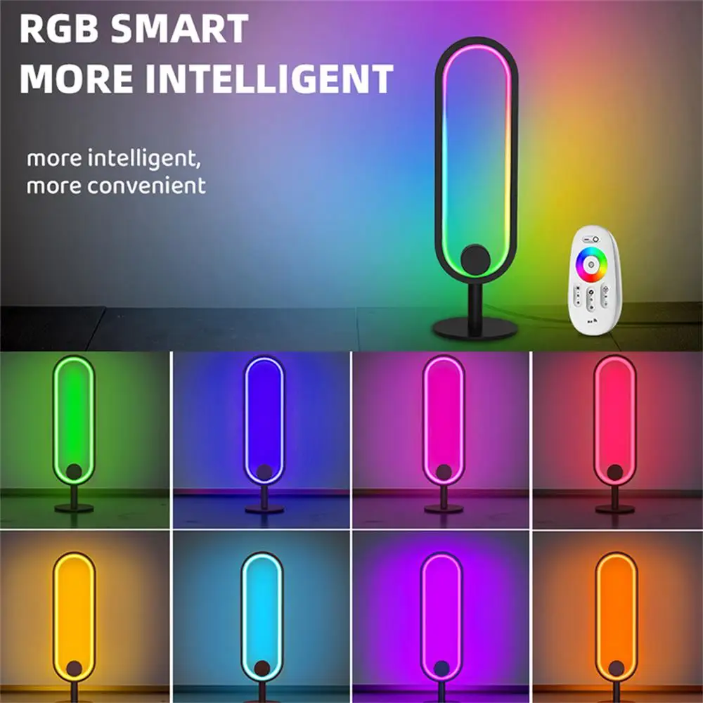 

RGB Table Lamp LED Night Lamp Smart RGB APP Bluetooth+remote Control Colorful Bedroom Living room Ambient Lighting