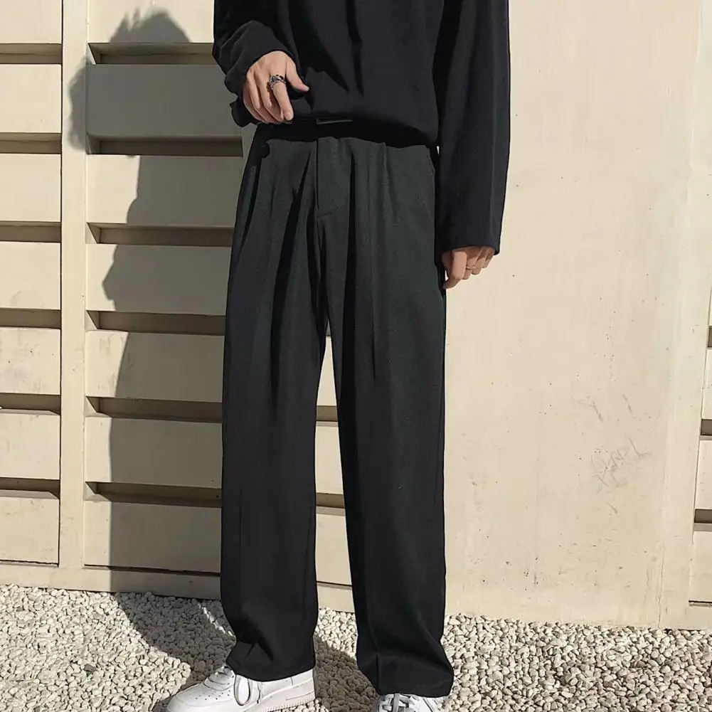 

Брюки костюмные мужские с тонкой шитьем, Спецодежда для работы, повседневные прямые широкие брюки, повседневные штаны для повседневной жиз...