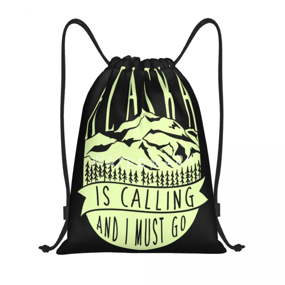 

Кожаные сумки на шнурке для Северной Аляски, рюкзак для отдыха, прочный, для путешествий, унисекс, разные стили