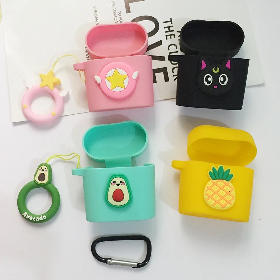 

Чехол для Xiaomi Air 2/2S, забавный мультяшный беспроводной Bluetooth-наушник, защитный чехол для Xiaomi MI Air2s, силиконовый чехол