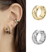 tiande gold plated hoop earrings for women trend cz zircon piercing star womens earrings 2022 fashion party jewelry wholesale
