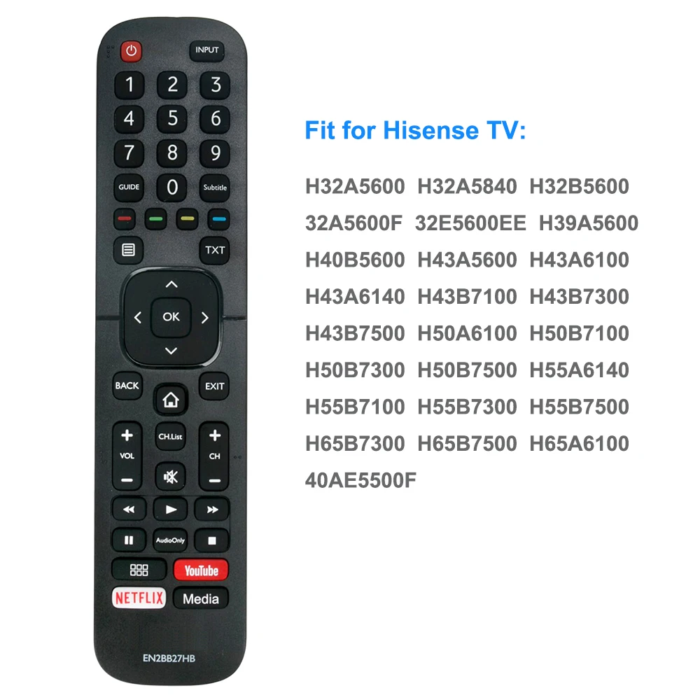 Оригинальный пульт дистанционного управления EN2BB27HB для телевизора Hisense H32A5600 H32A5840 H43A6100 H43A6140 H43B7100 H50B7300 H55B7500 EN2BB27H