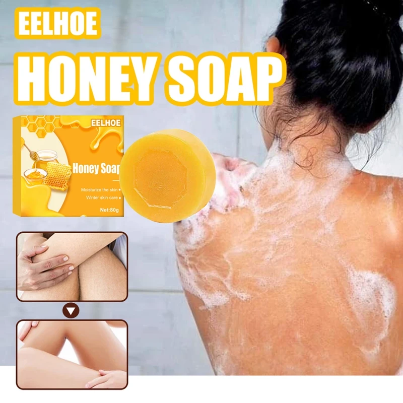 

80g Face Body Facial Cleanser Hydrating Bar Deep Cleansing Dry Moisturizing Sensitive Honey Soap Hydrating Skin Health Care