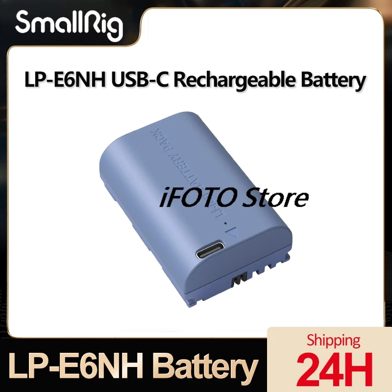 Аккумуляторная батарея Smallrig 4264 LP-E6NH USB-C для камеры Canon EOS R7 R5 5D Mark III 7D 7 2 В 2400 мАч