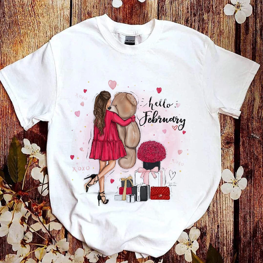 

Cartoon Mom Mother Mama Cartoon Fashion Print Lady T-Shirts Top Womens Graphic T Shirt Female Tee Boy Son Happy Women T-Shirt
