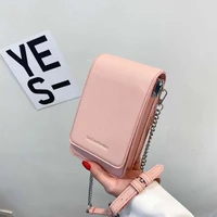 womens bag solid color simple shoulder for woman chians crossbody bags purse multifunction phone bag wallet daily clutch