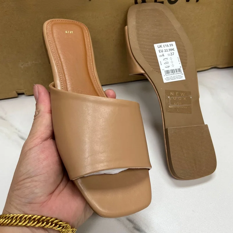 Z Brand Design Summer Women Sandals 2023 Outdoor Plus Size Open Toe Flat Heels Simple Slides Outside Fashion Beach Shoes