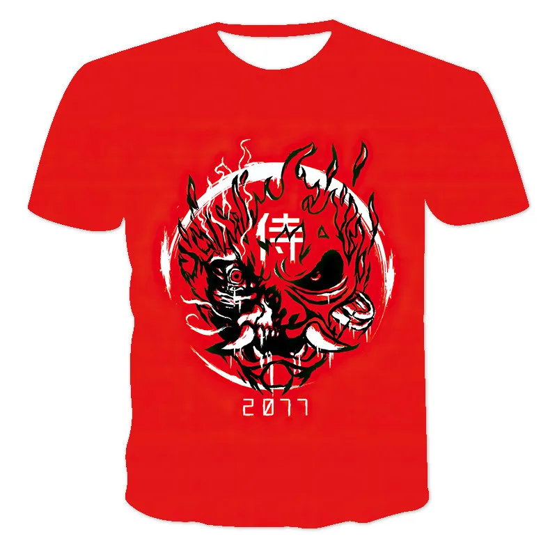 

New Classic Fashion Skull 3D Printing Casual Men And Women All-Match Personality T-Shirt Hip Hop O-Neck Short Sleeve Family Tee