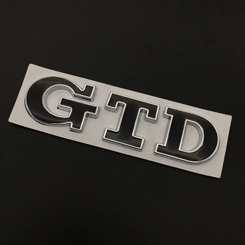 Металлический 3D значок на багажник автомобиля наклейка эмблема GTD для Volkswagen Golf 7 6