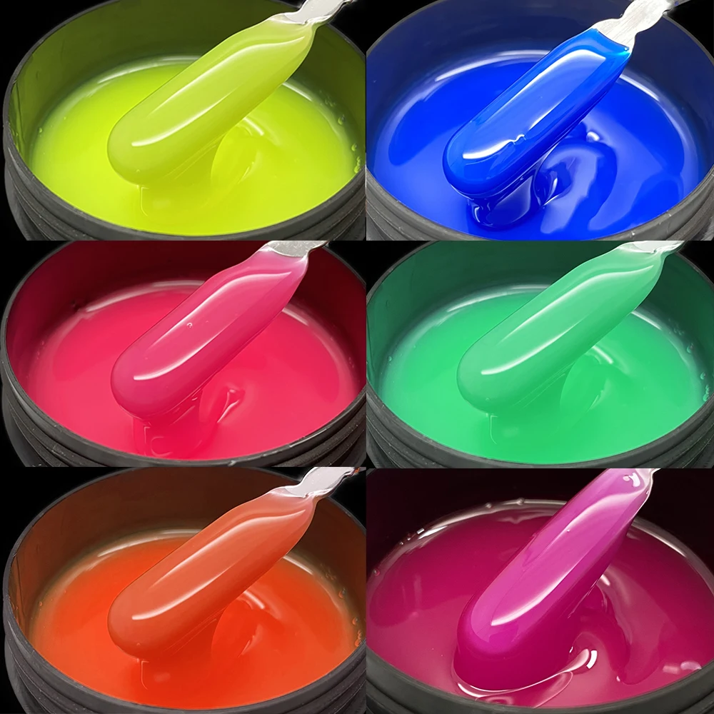 Jillnails Shimmer Gel Builder Жесткий гель Неон УФ светодиодный камуфляжный лак 50 г