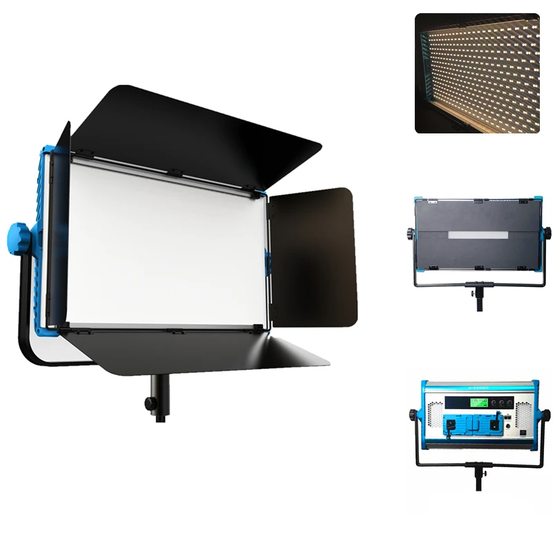 Фото Светодиодная панель Yidoblo 140W RGB для фотосъемки с беспроводным пультом и управлением через приложение, LED-лампа с LCD-дисплеем для фотостудии №1