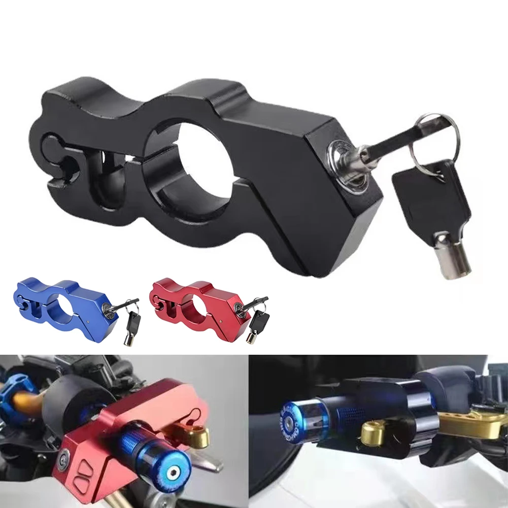 

Motorcycle Anti-theft Brake Lock Handlebar Safety Lock Aluminium Alloy Front Lever Throttle Locks Accelerator Grip Locks Scooter