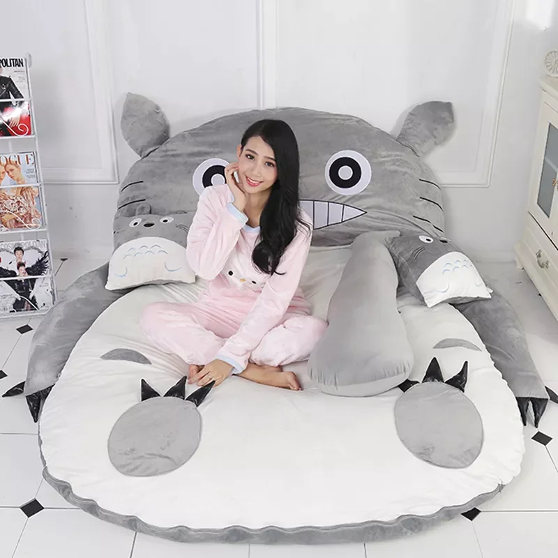 

Мультяшный матрас Totoro, ленивый диван-кровать, подходит для детей, татами-коврики, милый креативный маленький складной диван-кровать, стул
