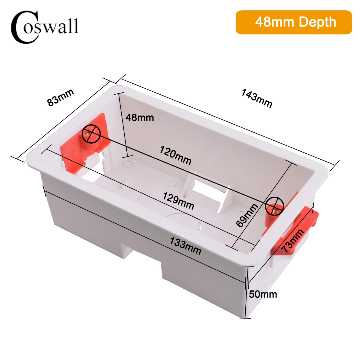 

Коробка Coswall 86 1/2 Gang для гипсокартона