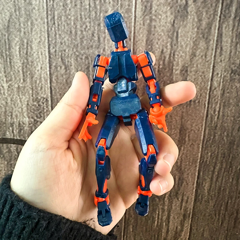 3D Печатная Фигурка Робота Многошарнирный Мобильный Манекен С Оружием Настольные