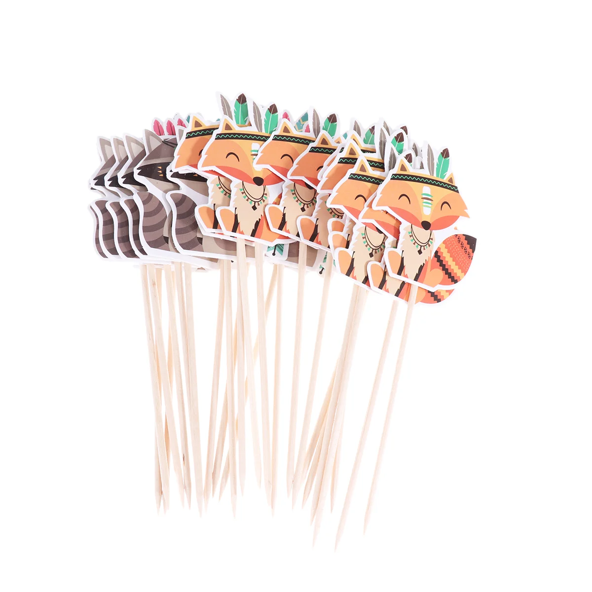 

24pcs Thanksgiving Cupcake Decoration Fruit Picks Insert for Thanksgiving Festival Gathering Thanksgiving Party Decoration