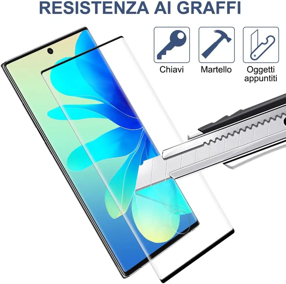 Фото Защитная пленка из закаленного стекла для Samsung Galaxy Note10, 1/4 шт. - Защита смартфона, подходит для серии Samsung Note10 №3