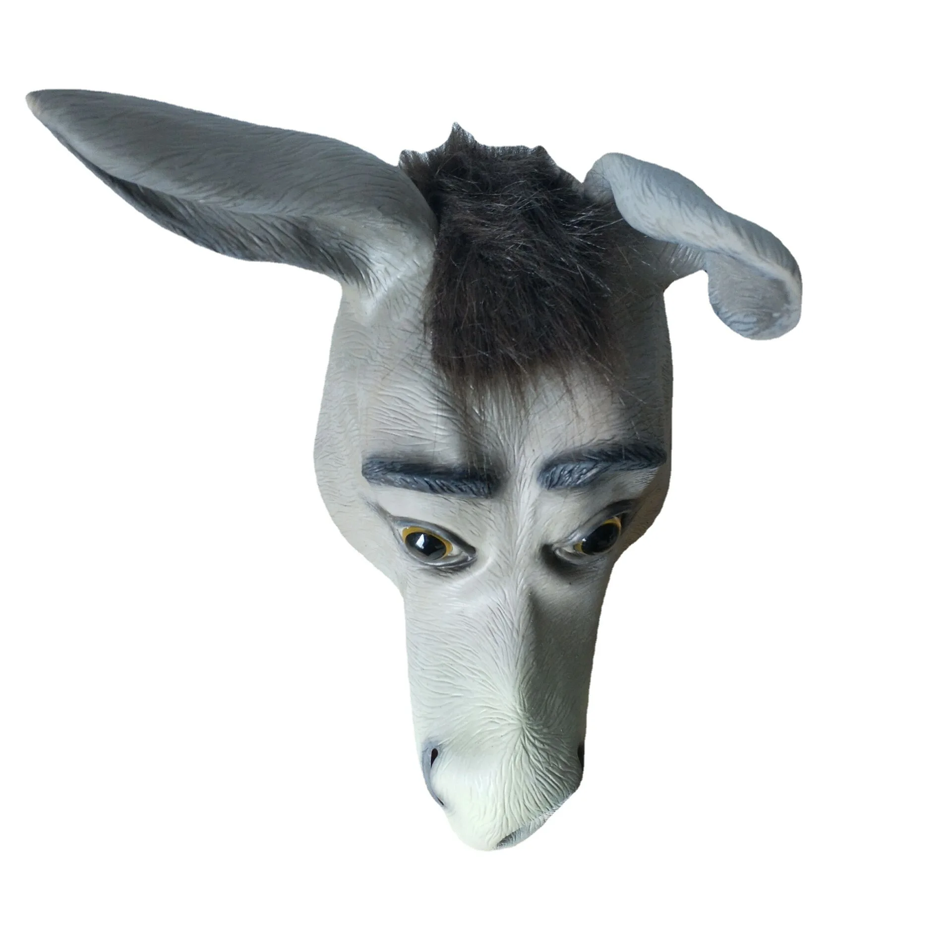 

Donkey Cosplay Headgear Gray Head Animal Cosplay Latex Head Cover Adult Halloween Cosplay Costumes Carnival disguisment Cos Mask