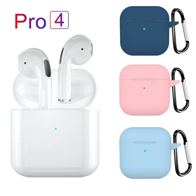 

Беспроводные наушники TWS Air Pro 4, Bluetooth-наушники-вкладыши, стерео Бас-гарнитура с микрофоном, зарядная коробка, наушники Bluetooth