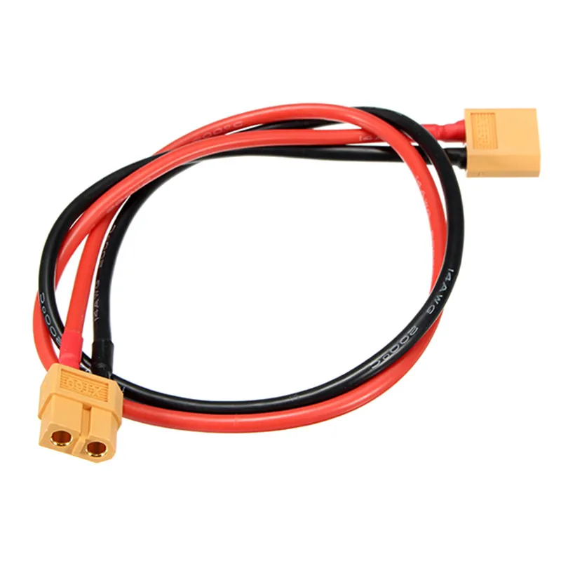 Разъем адаптера XT60 мама к штекерному разъему с силиконовым проводом 400 мм 14AWG