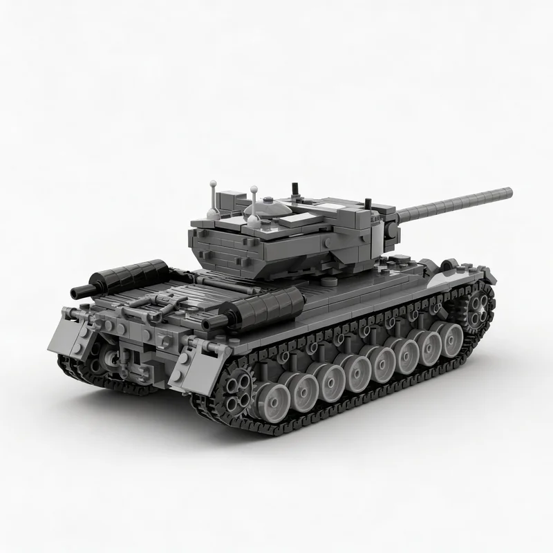 Фото НОВИНКА: Конструктор 1210Parts «Классический тяжелый армейский танк» (MOC-модель) – Историческая коллекционная сборная модель для самостоятельной сборки. Идеальный подарок для любителей хобби. №3