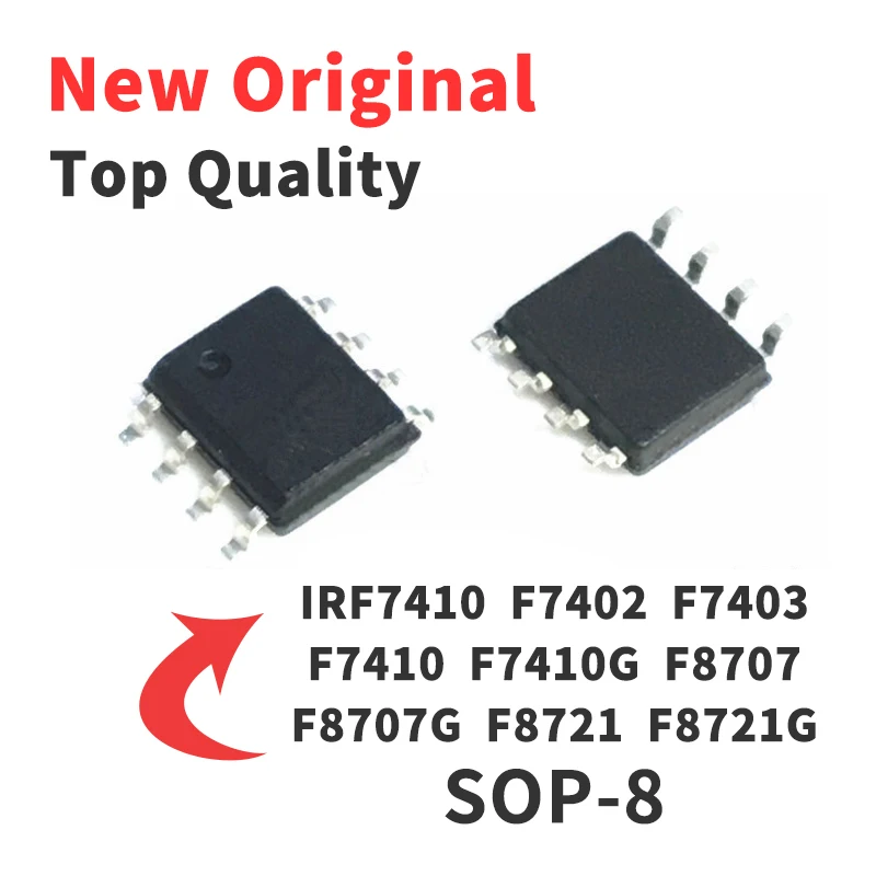 

Чип IRF7410G IRF8707GTRPBF IRF8721GTRPBF IRF7401TRPBF IRF7402TRPBF IRF7403TRPBF GTRPBF SOP8 IC, новый оригинальный, 10 шт.