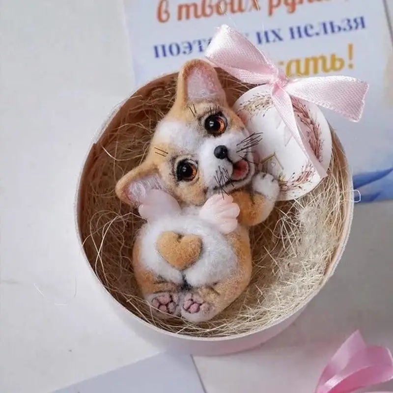 Набор сделай сам необработанная ручная работа карманная игрушка-животное кукла