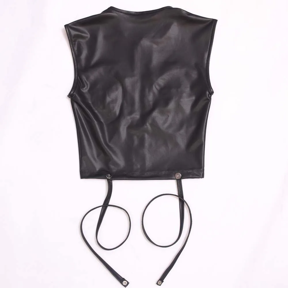 Женский жилет съемный бюстгальтер с перекрестными застежками майки сексуальный