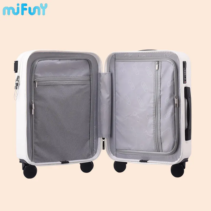 Mifuny Travel Suitcase Carry on Luggage with Wheels Cabin Rolling Luggage Trolley Luggage Bag Men's Business Lightweight Luggage