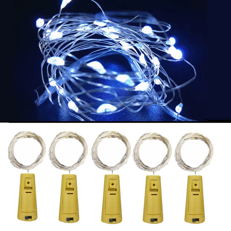 

LED Гирлянды для Бутылок DUUINO 20 ЛЕД Синий/Разноцветный/Белый/Теплый Белый