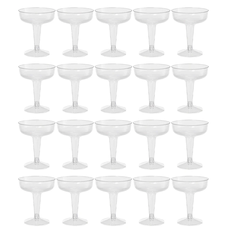 

New Plastic Champagne Flutes Disposable - 40Pcs Clear Plastic Champagne Glasses For Parties Clear Plastic Cup
