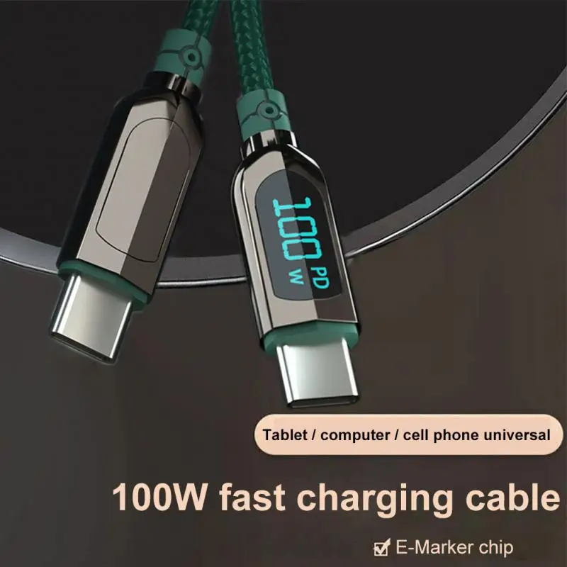 

Кабель зарядный RYRA с USB Type-C на USB C, 100 Вт