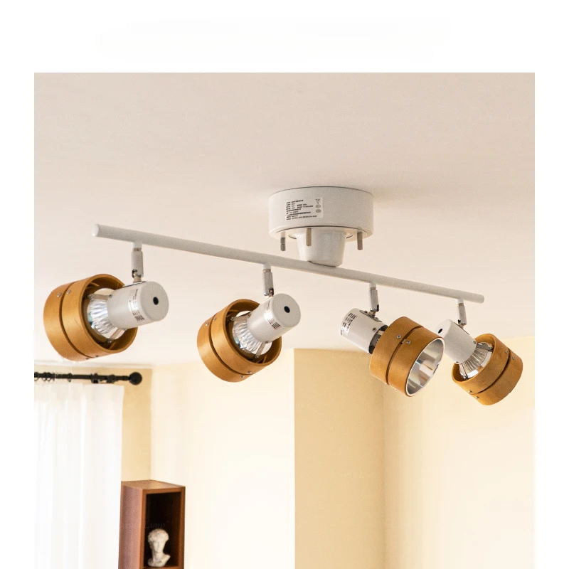 

Style Ceiling Light Spot Light Solid Wood Surface Decoration Living Room Bedroom Background Wall Track Light