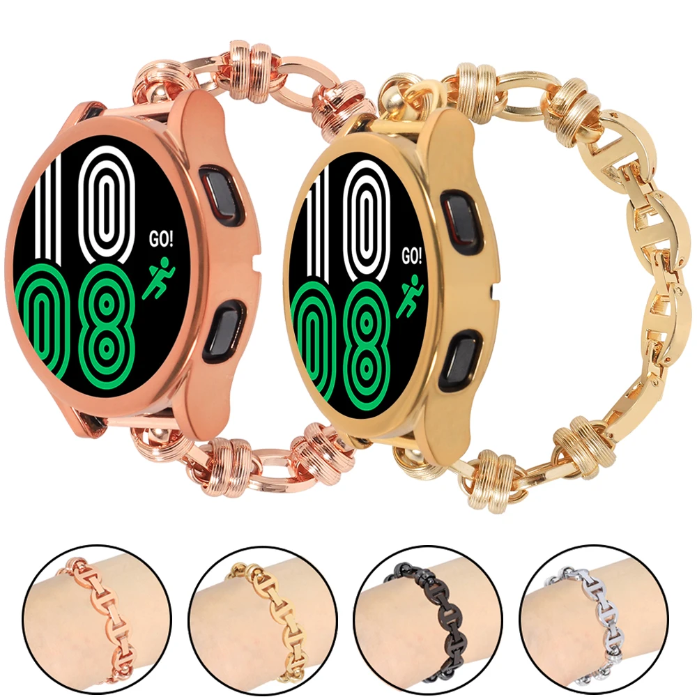 

Stainless Steel Strap For Samsung Galaxy Watch Classic 4 3 40/44mm 42/46mm 41/45mm Bracelet Band S3 Active 2 20mm 22mm Wristband