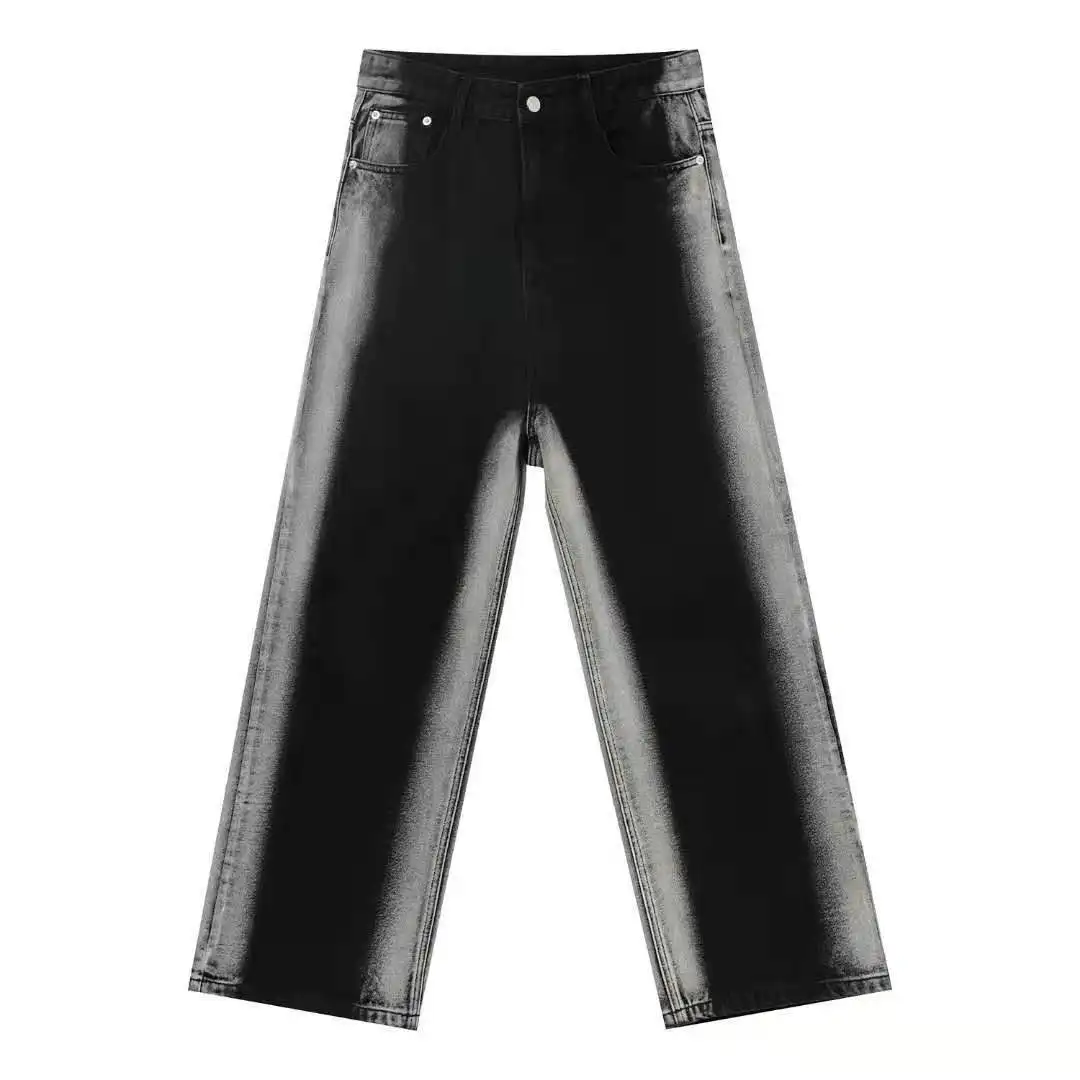 Men's Jeans Men's Trousers Gradient Stripes Tie-dye Hip Hop Streetwear Men Clothing Denim Men Baggy Jeans Y2k Clothes Men Jeans