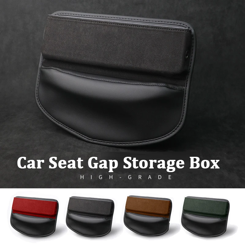 

Роскошный замшевый ящик для хранения в автомобильном сиденье, универсальные автомобильные органайзеры, наполнитель для зазора, держатель ...