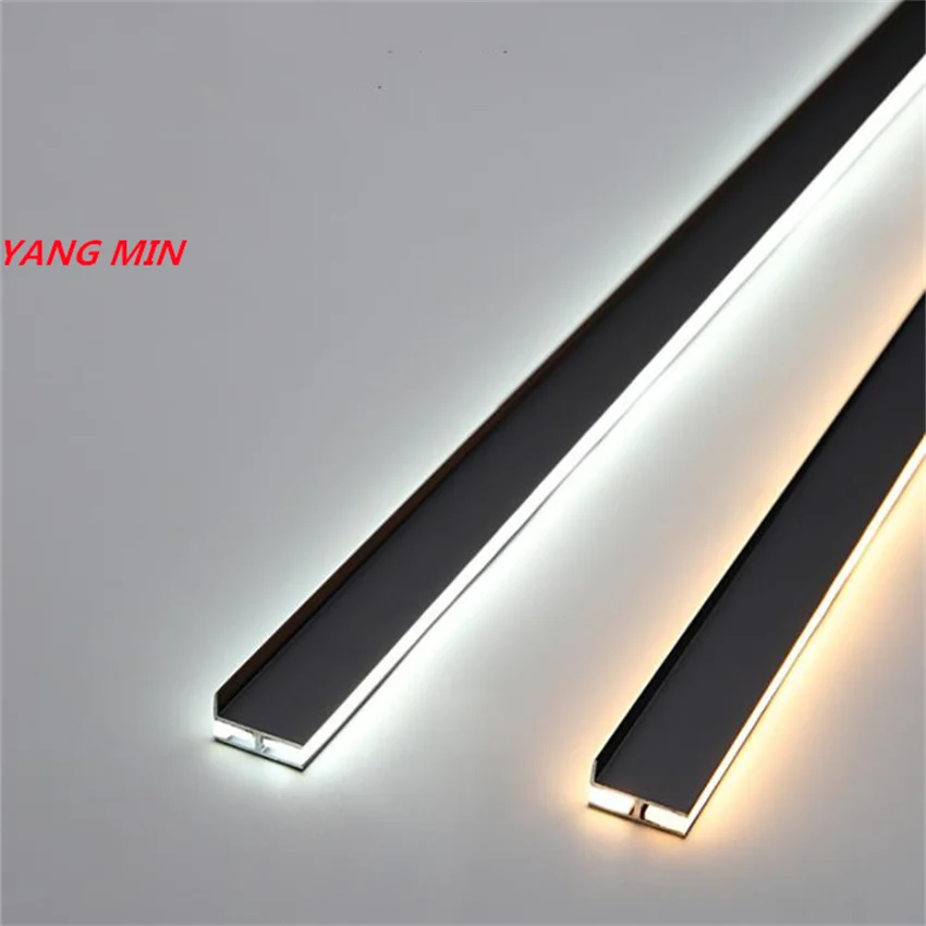 Free Shipping  Aluminium Led Profile Square Installation Led Profile With silicon Diffused Cover