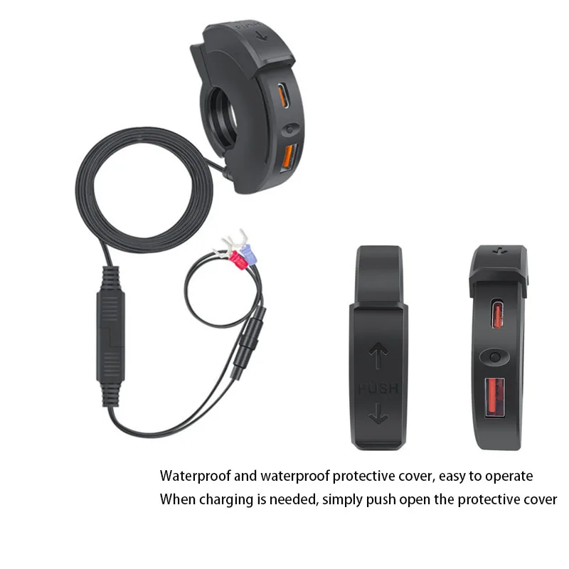 Используется для мотоцикла 12 В USB двойная быстрая зарядка порт мобильного