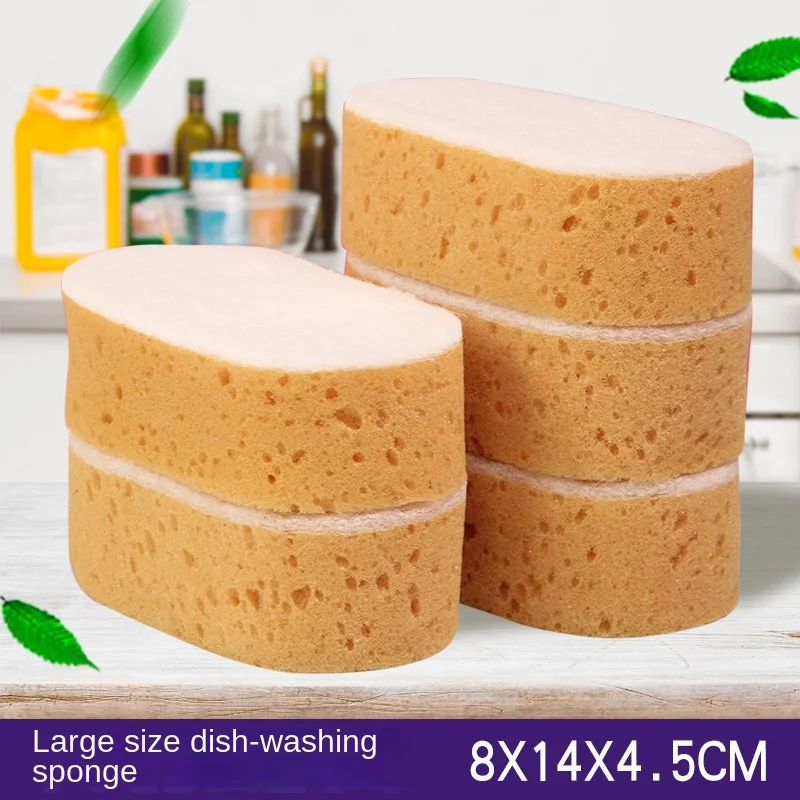 

5Pcs/Lot High Density Big Sponge Scouring Pad Kitchen Cleaning Washing Towels Wiping Rags Microfiber Pot Dish Cleaning Cloth