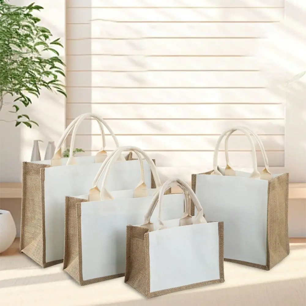 Многоразовый пустой мешок с рисунком сделай сам складные сумки для хранения