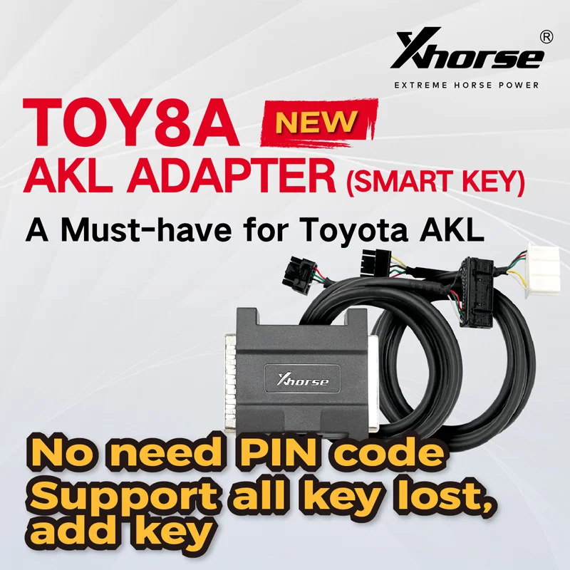 

2022 Newest Xhorse XDBASK for Toyota 8A AKL Smart Key Adapter for All Key Lost work with Key Tool Plus