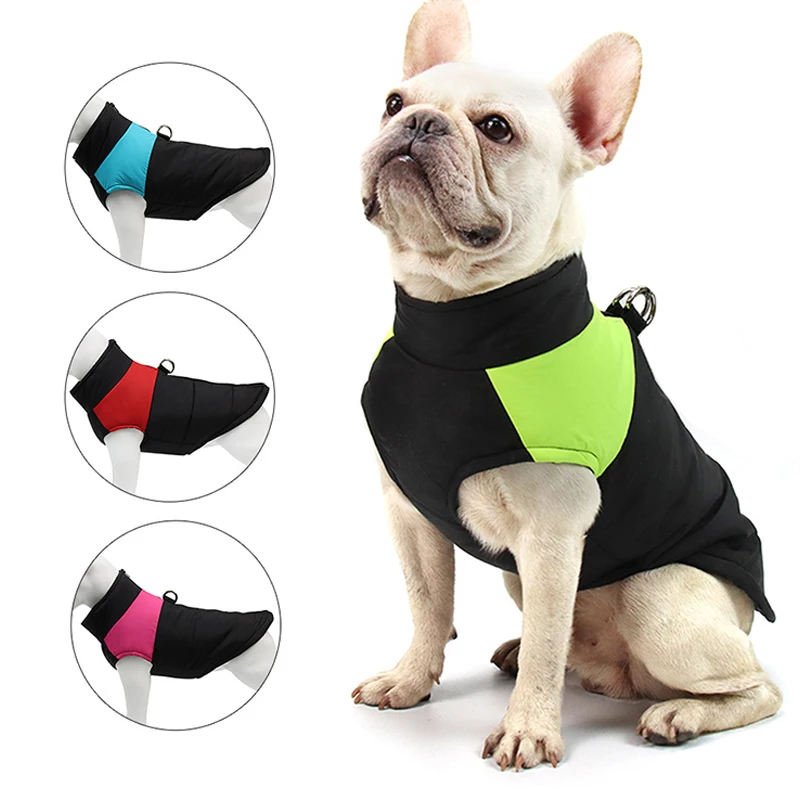 

Autumn Winter Warm Dog Clothes Pet Vest Down Jacket Thickened Dogs Coat Windproof Puppy Dog Clothing for Small Medium Large Dogs