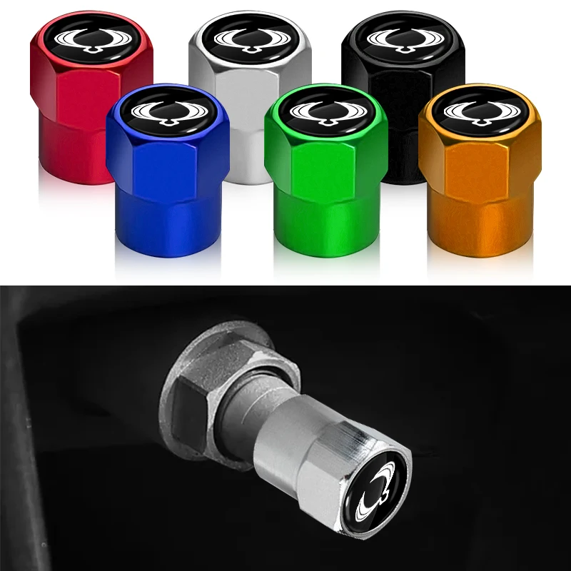 

New Car Styling Metal Car Wheel Tire Cover Air Valve Stem Caps For SsangYong Actyon Kyron Korando Rexton Tivoli Car Accessories