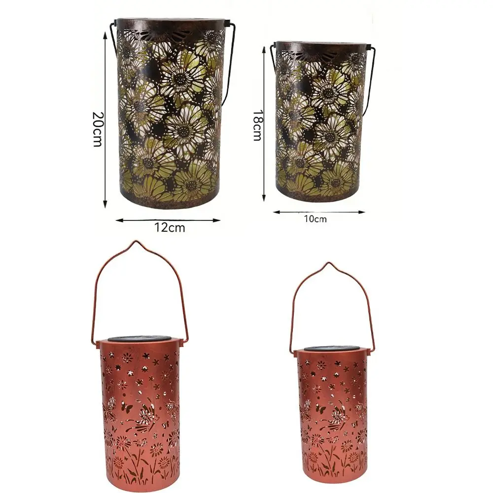 Художественный ретро светодиодный солнечный ночник подвесной винтажный полый