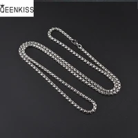 qeenkiss nc8127 fine jewelry wholesale fashion woman man birthday wedding gift long 70cm chain hiphop titanium steel necklace