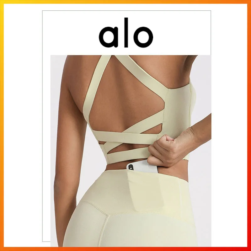 

Alo Yoga Women's Leggings Stretch Gym Trousers Yoga Fitness Pants Sports Pants Running High Waist Without Embarrassment Line