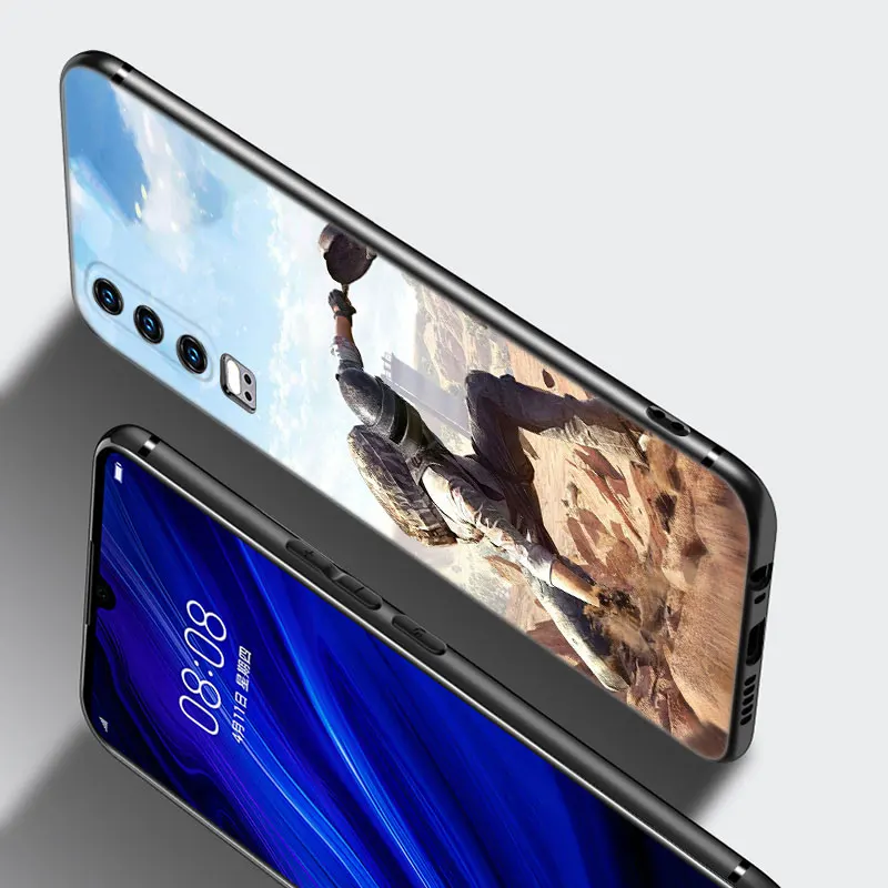 Игровой чехол Pubg для Huawei P50 P40 P30 P20 Pro P10 P9 P8 Lite 2017 P Smart Z S 2021 2020 2019 2018 черный |