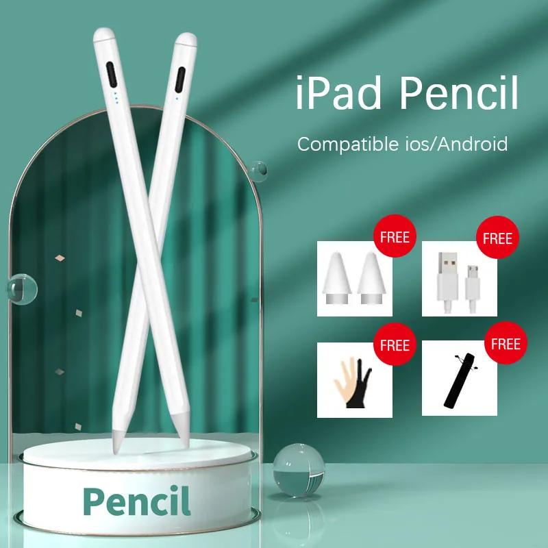 

Universal Capacitive Pen Tablet Stylus Pen Power Display Anti-mistouch Touch Screen Pen for IPad 2018 and Above iPad Stylus Pen