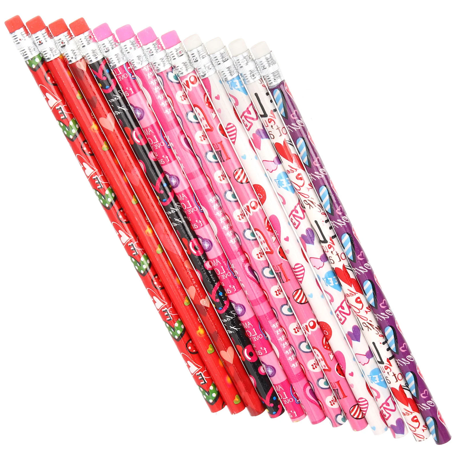 

48pcs Lovely Adorable Creative Children Pencils School Sharpened Pencils Students Pencils Students Erasable Pencils