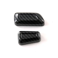 for mitsubishi eclipse cross 2018 2019 2020 2021 2022 lhd carbon fiber seat switch cover hem accessories